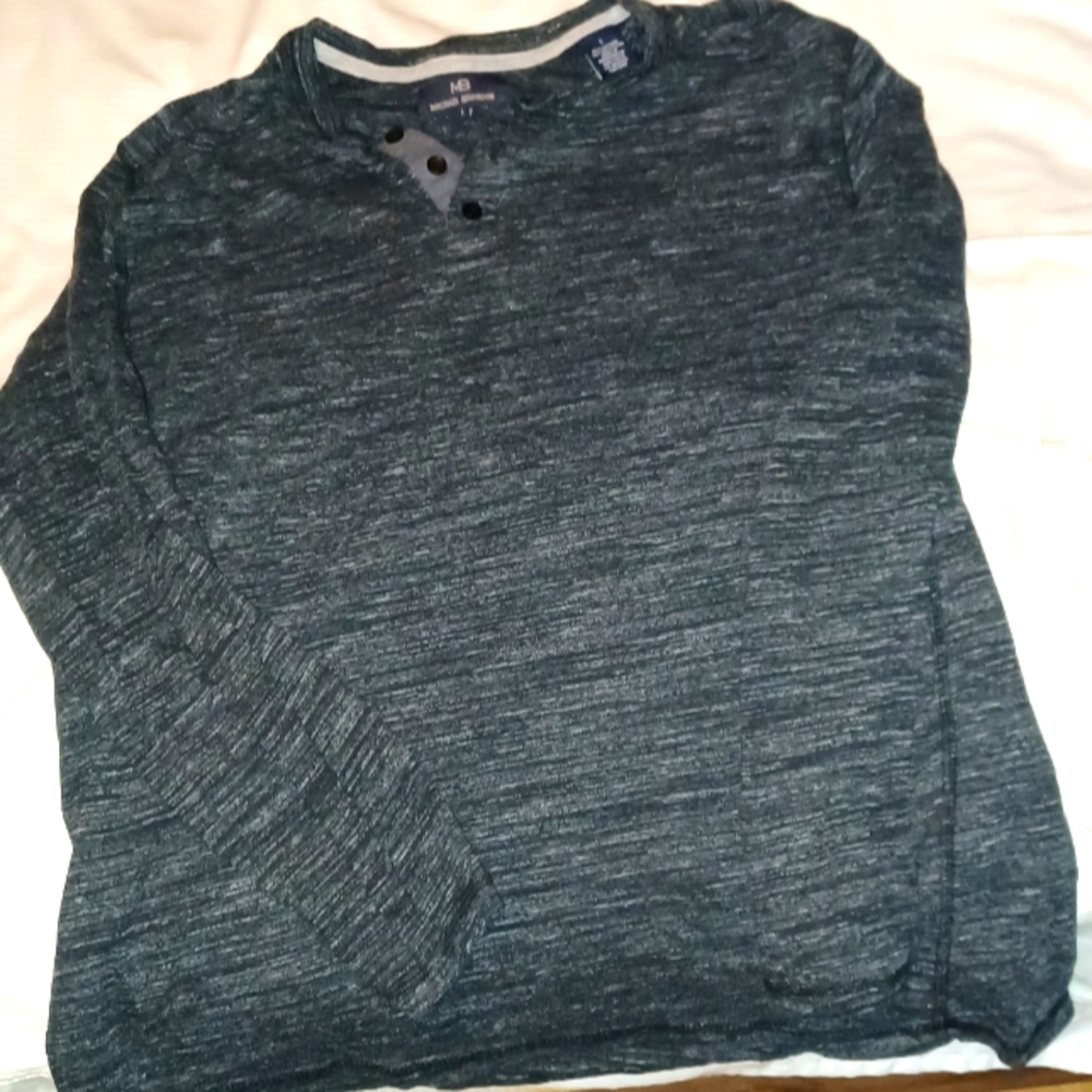 Mens EUC Gray L/S shirt size Large